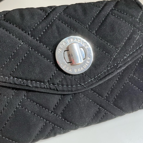 Black Vera Bradley Wristlet - Picture 4 of 5